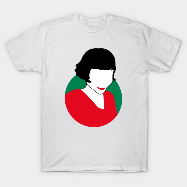 Amelie Poulain T-Shirt by Bookishandgeeky